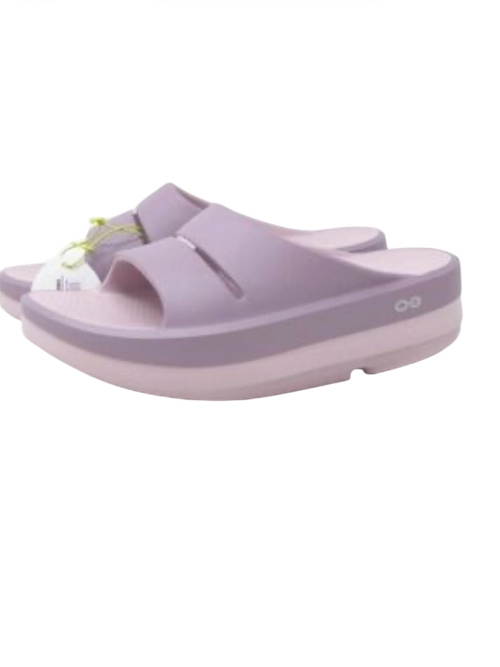 OOFOS Womens Lavender Pink Slide Sandals